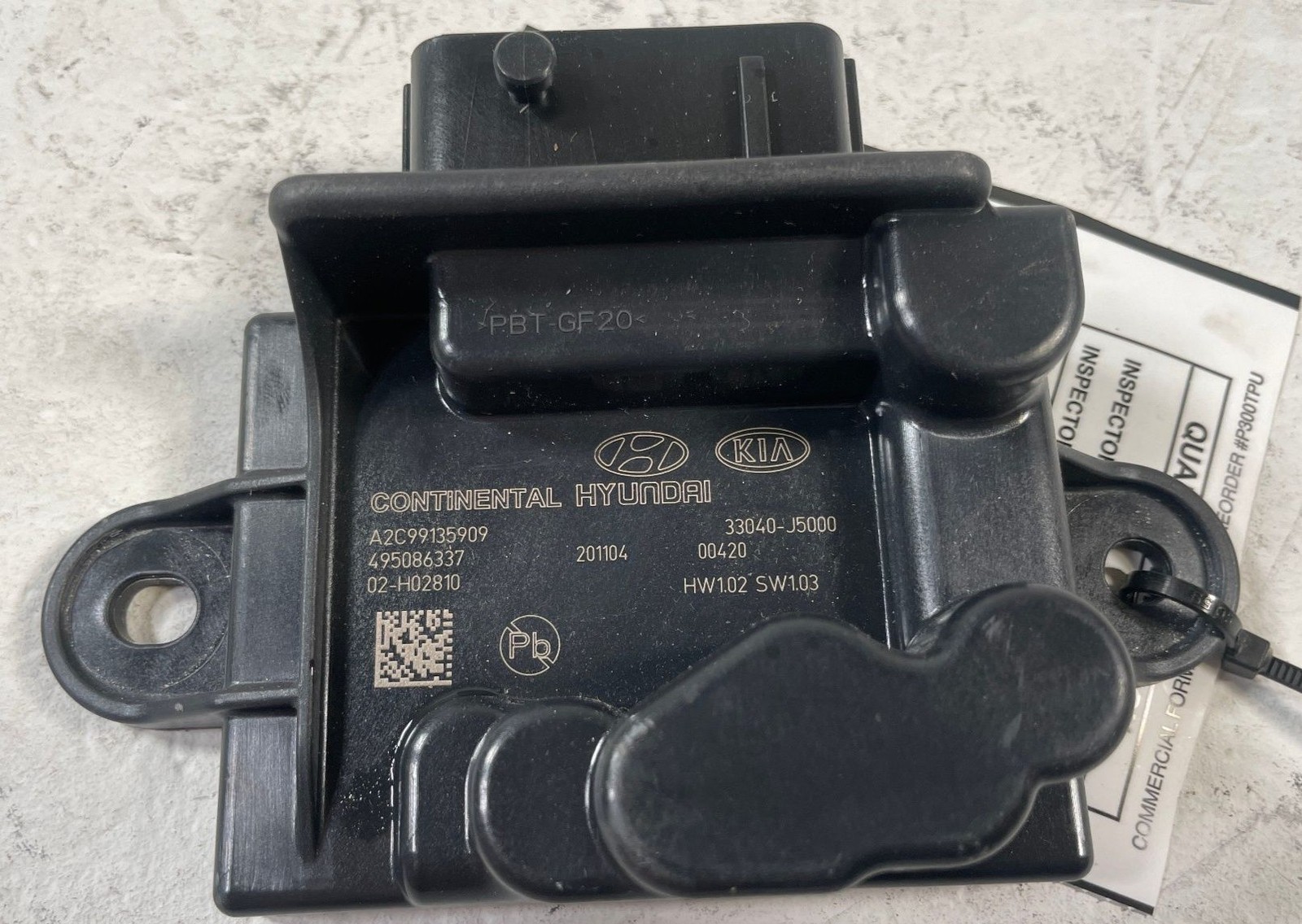 2018-2023 KIA STINGER FUEL PUMP COMPUTER CONTROL MODULE UNIT 33040-J5000 #110735