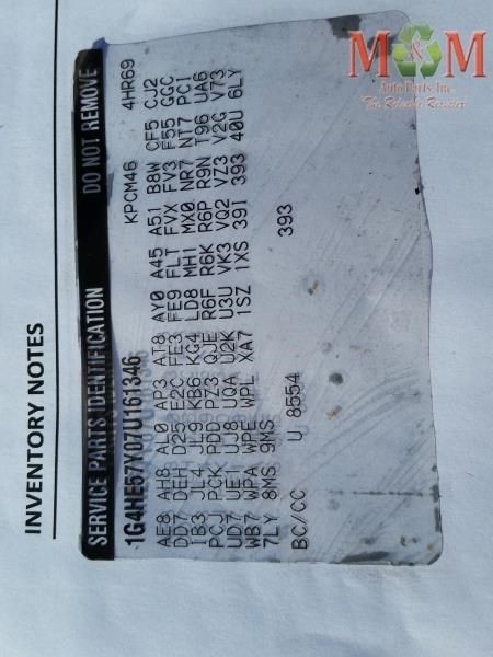Engine ECM Electronic Control Module Behind Fan Shroud Fits 07 ACADIA 937842