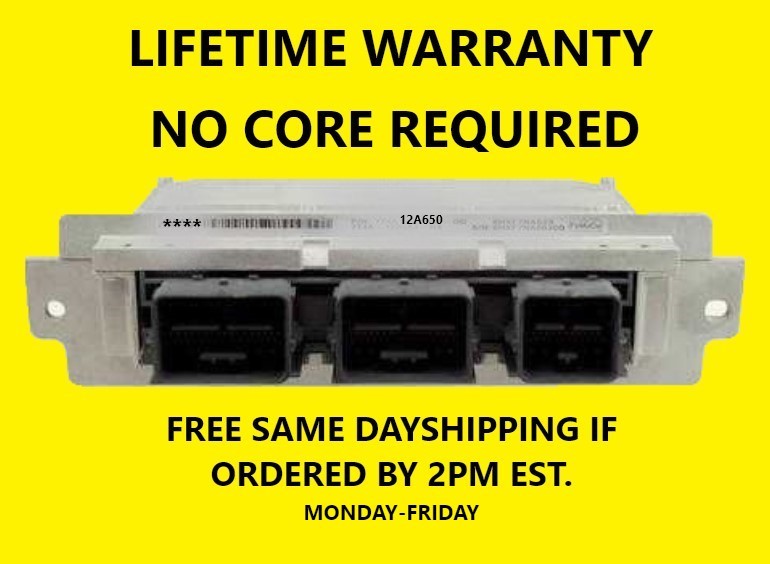07 FORD/MERCURY ECM, 7W7A-12A650-ABA, LIFETIME WARRANTY, NO CORE.