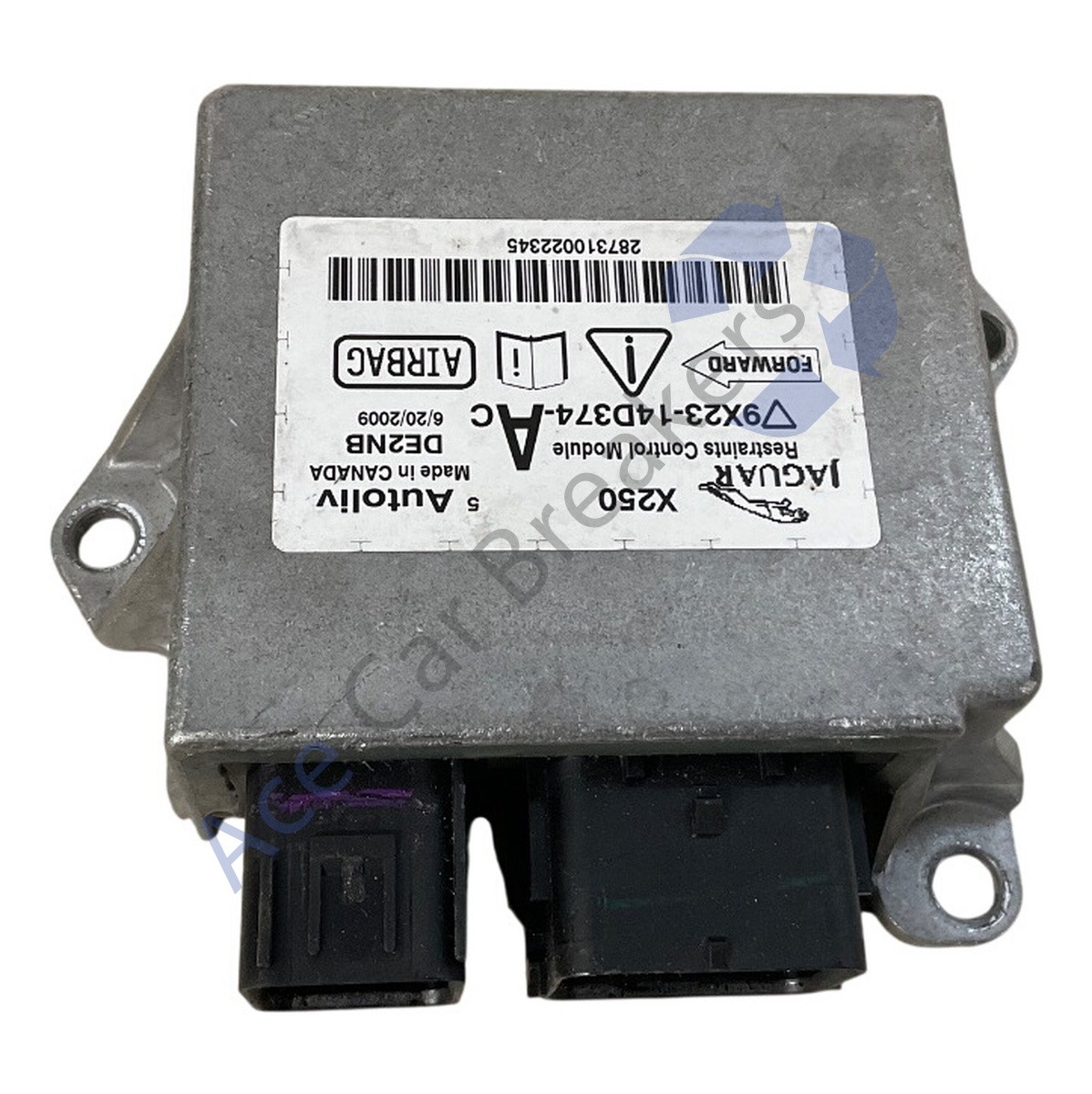 Jaguar XF X250 08-12 SRS Module 9X23-14D374-AC