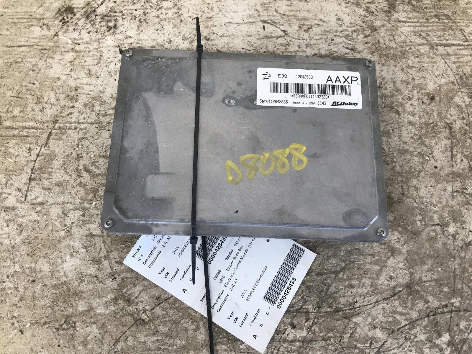 Used Engine Control Module (ECM) fits: 2011 Chevrolet Equinox Electronic Control