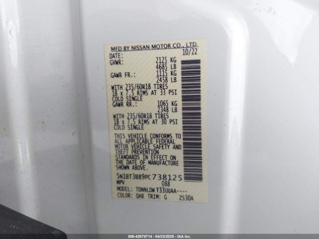 REAR PARK ASSIST CONTROL MODULE OEM 23-24 NISSAN ROGUE 1YR WRNTY 284L03437R