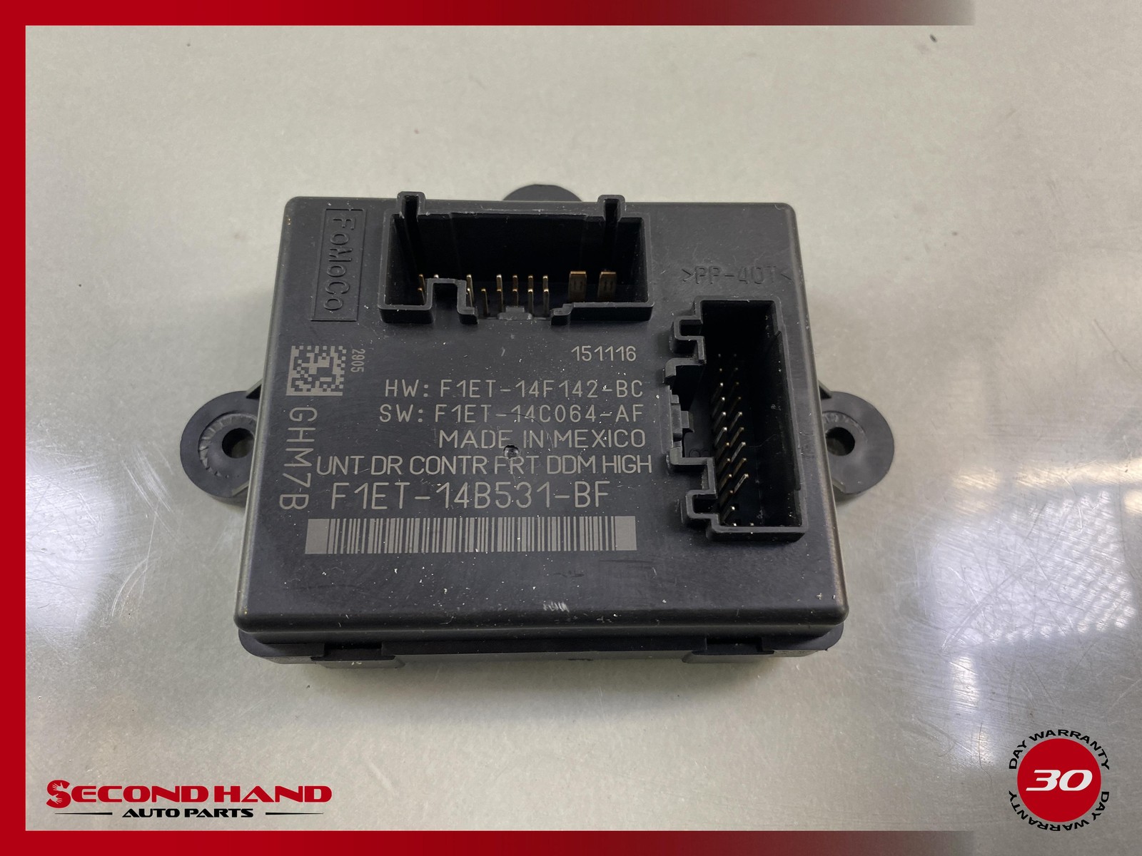2016-2019 Ford Escape Front LH Door Control Module F1ET14B531BF Motorcraft OEM
