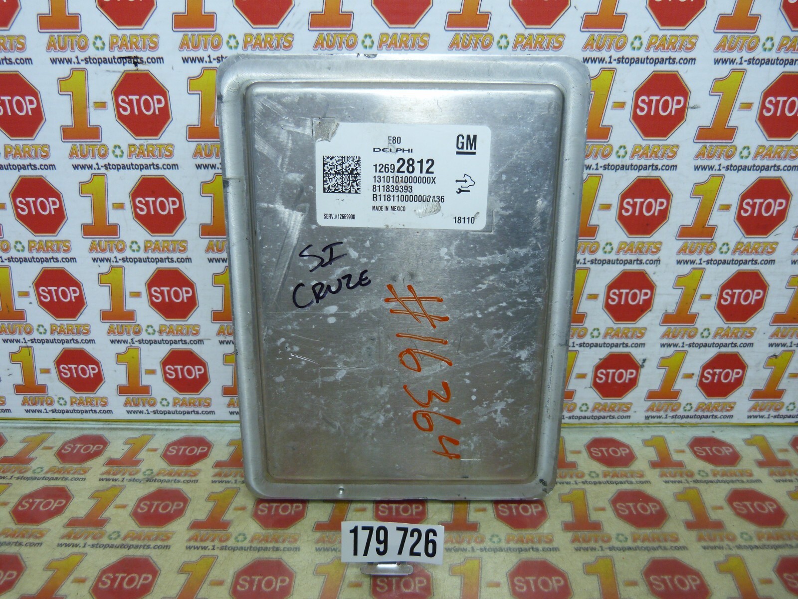 2017 2018 2019 CHEVROLET CRUZE ENGINE COMPUTER MODULE ECU ECM 12669908 OEM