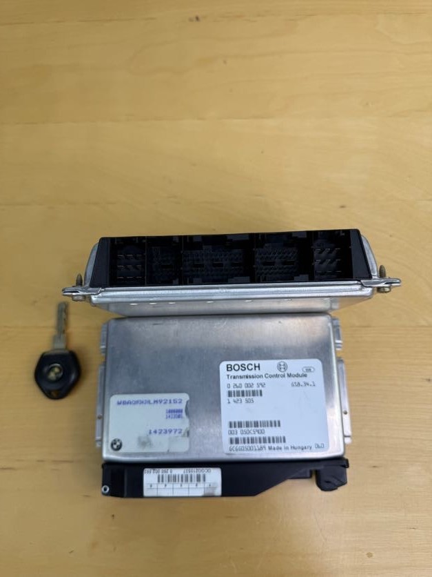 96-02 BMW E36 Z3 Engine Computer TCM Transmission Control Module Set W/Key OEM