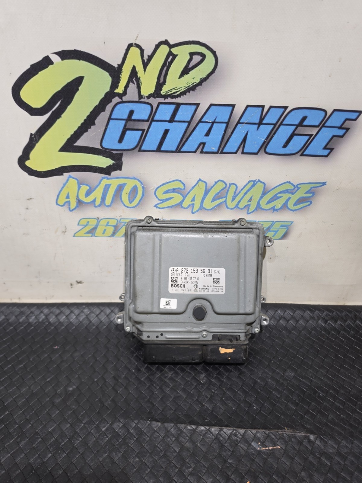 2008-2010 MERCEDES C300 3L V6 ENGINE CONTROL MODULE ECU ECM PCM A2721532492