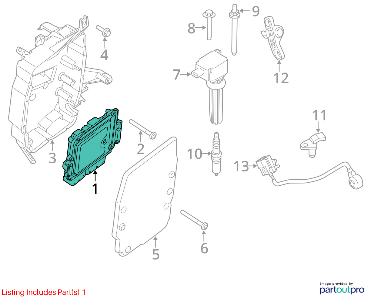 2012-2015 Ford Explorer Engine Control Computer Ecu Pcm Ecm Pcu Oem HVOBS