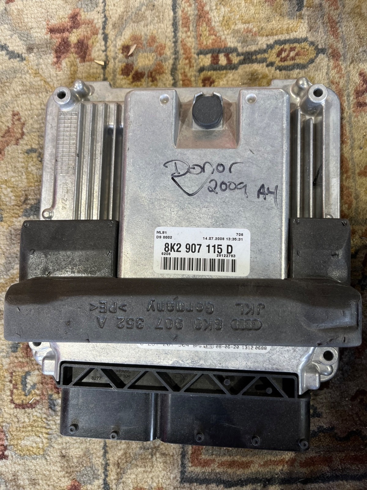 Audi A4 B8 2010 CAEB ECU Engine Computer Remote Key Instrument ignition Set