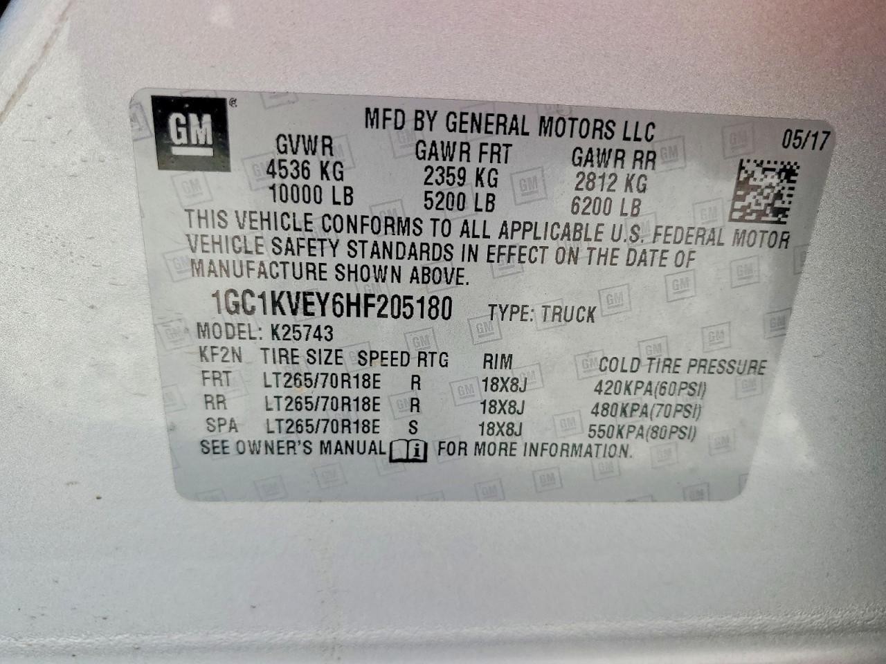 Used Body Control Module fits: 2017 Chevrolet Silverado 2500 pickup Body Control