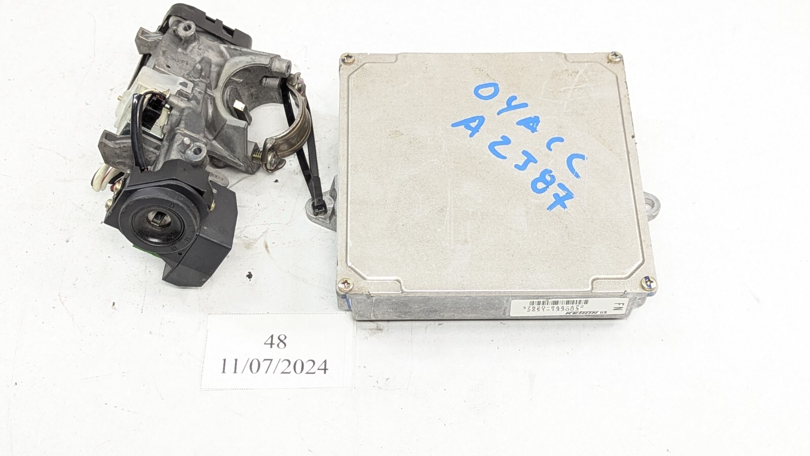 2004 Honda Accord 2.4L Sedan 4Dr Computer ECU Ignition Set NO KEY 37820-RAA-A72
