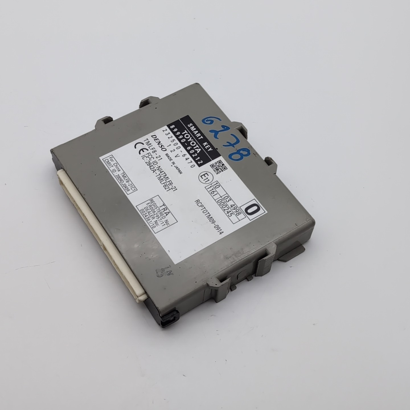 2012 2013 Lexus GX460 Smart Key Keyless Entry Control Module 89990-60212