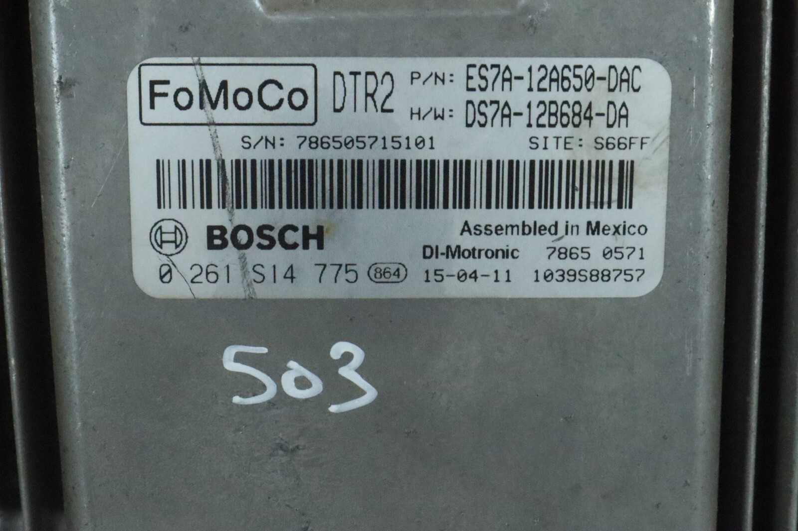 2014 2015 2016 Ford Fusion SE 1.5L Engine Control Computer Module ES7A12A650DAC