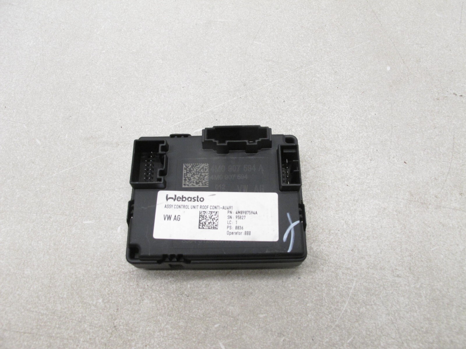 17-24 AUDI B9 A4 S4 22-24 VW GTI SUNROOF WINDOW GLASS CONTROL MODULE OEM 021025