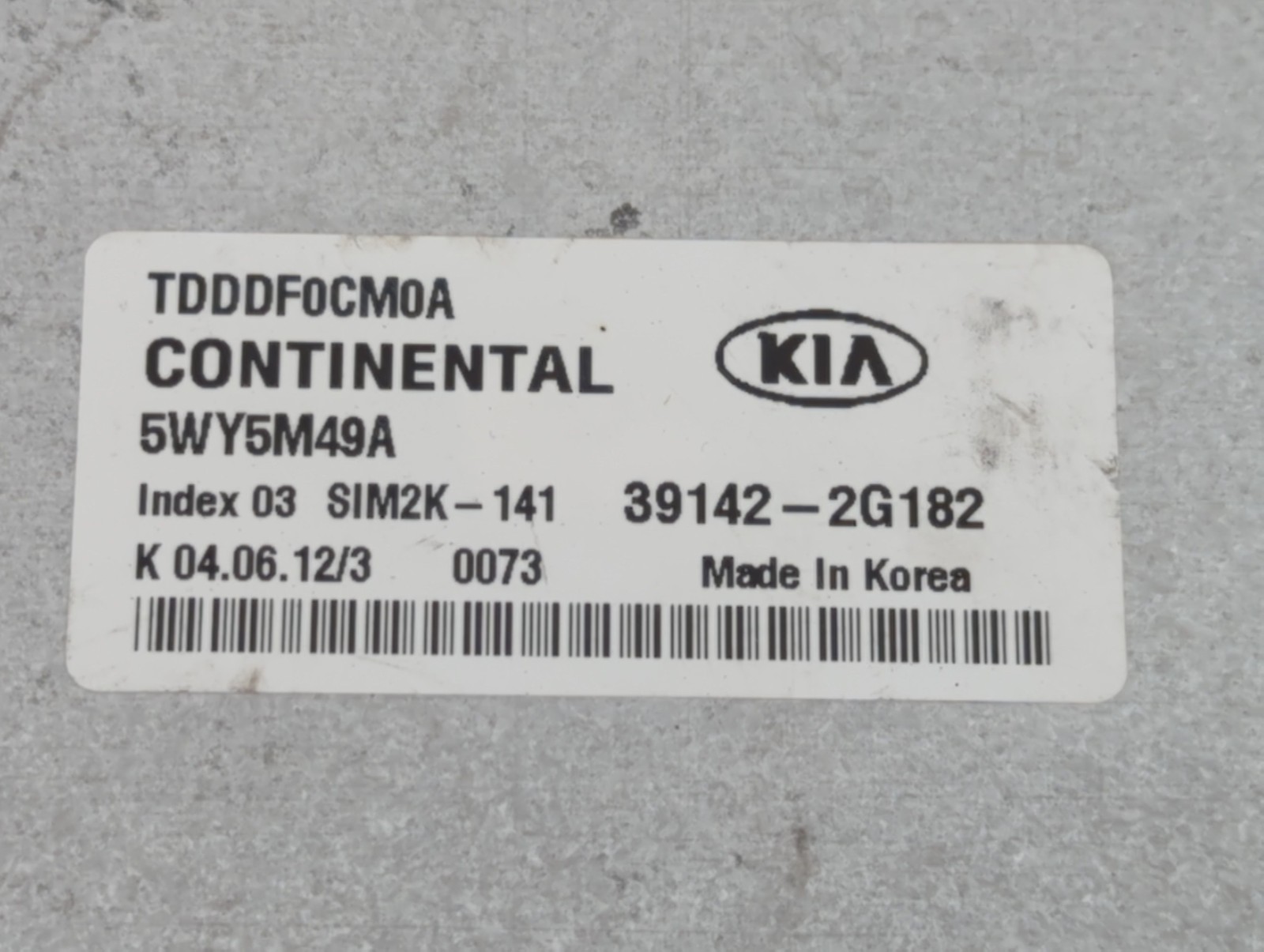 2011-2013 Kia Forte Engine Control Computer Ecu Pcm Ecm Pcu Oem N6BQO