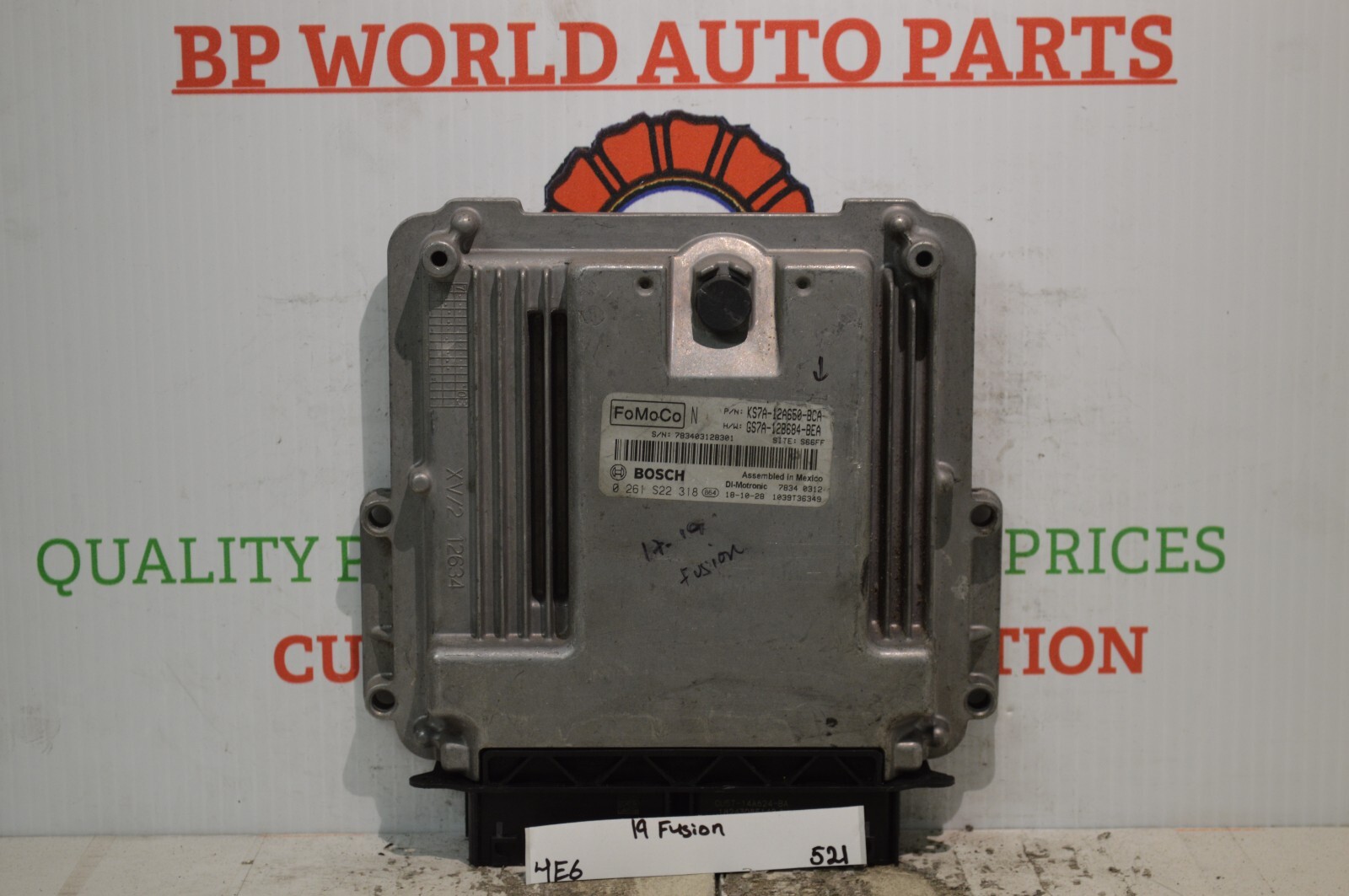KS7A12A650BCA Ford Fusion 2017-19 Engine Control Unit ECU Module 521-4E6