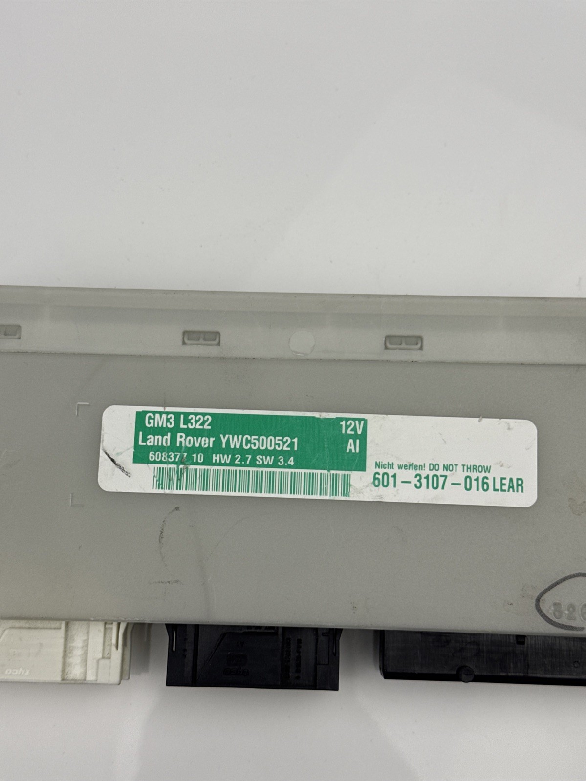 2003- 2009 RANGE ROVER (L322) GM3 BODY CONTROL MODULE COMPUTER BCM OEM YWC500521