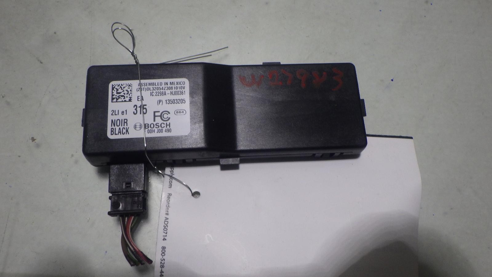 13 CHEVROLET EQUINOX Theft-Locking MODULE 13503205