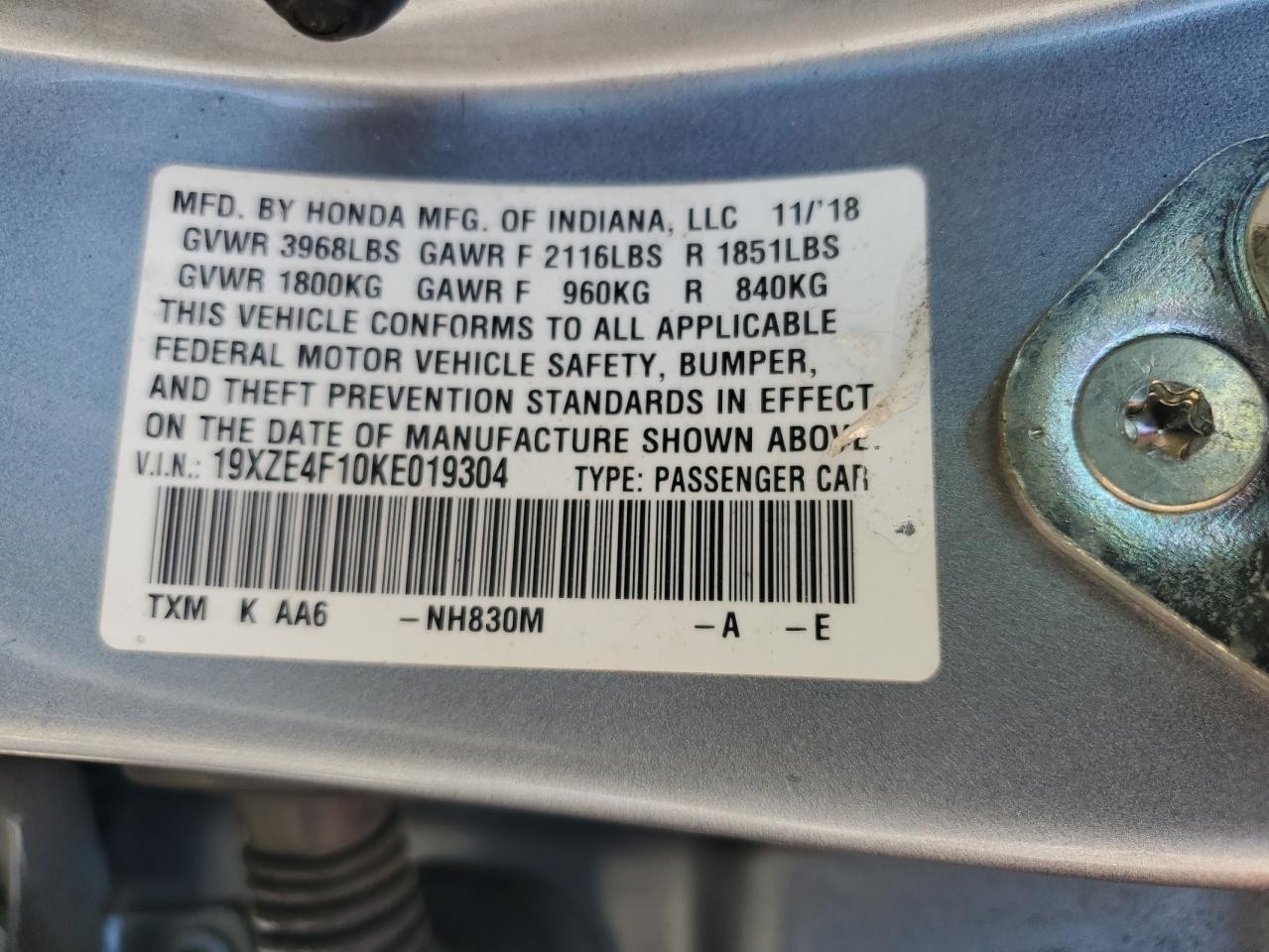 Used Engine Control Module (ECM) fits: 2019 Honda Insight Electronic Control Mod