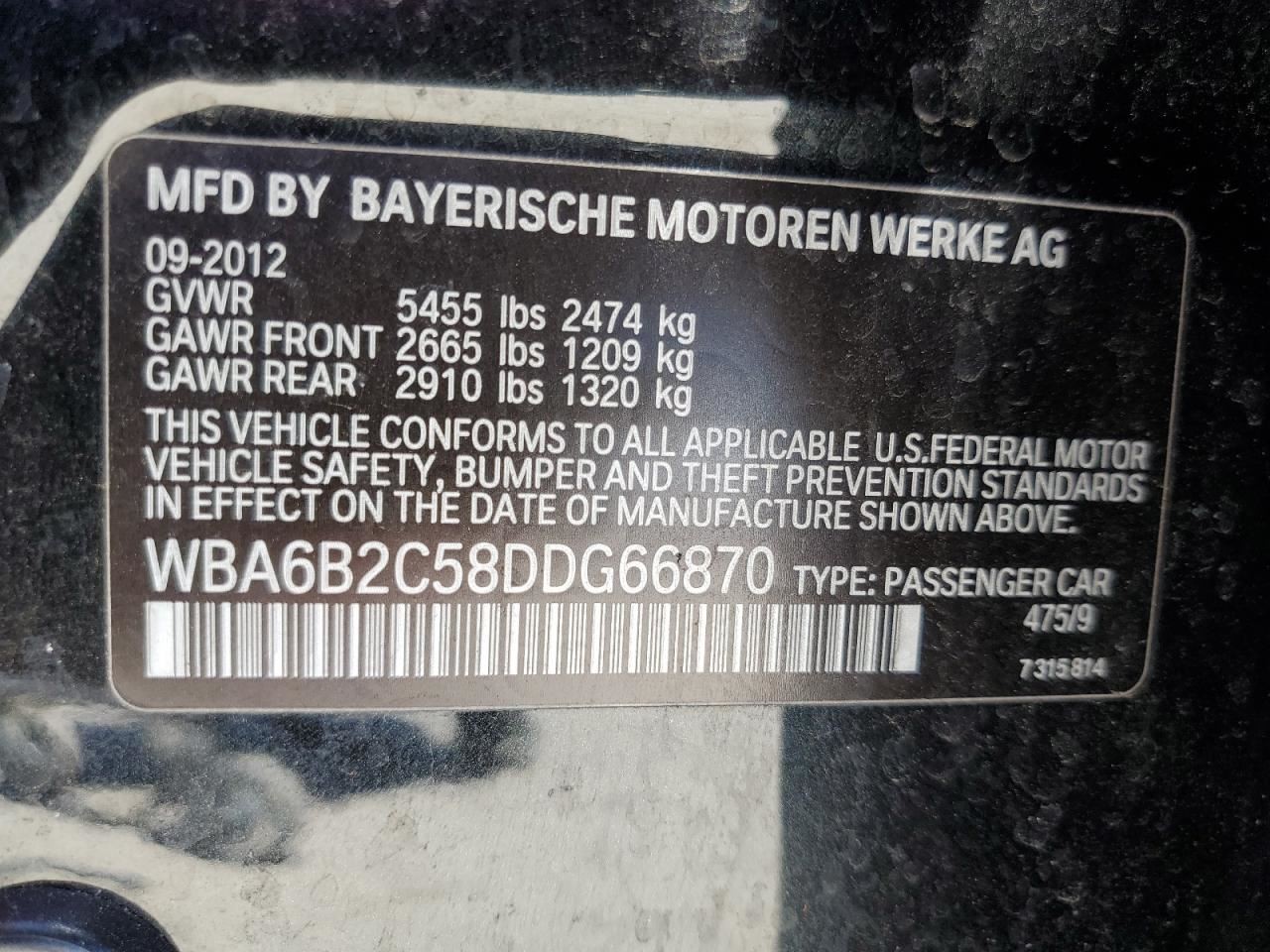 ELECTRONIC MODULE OEM 2013 BMW 650I 1YR WRNTY