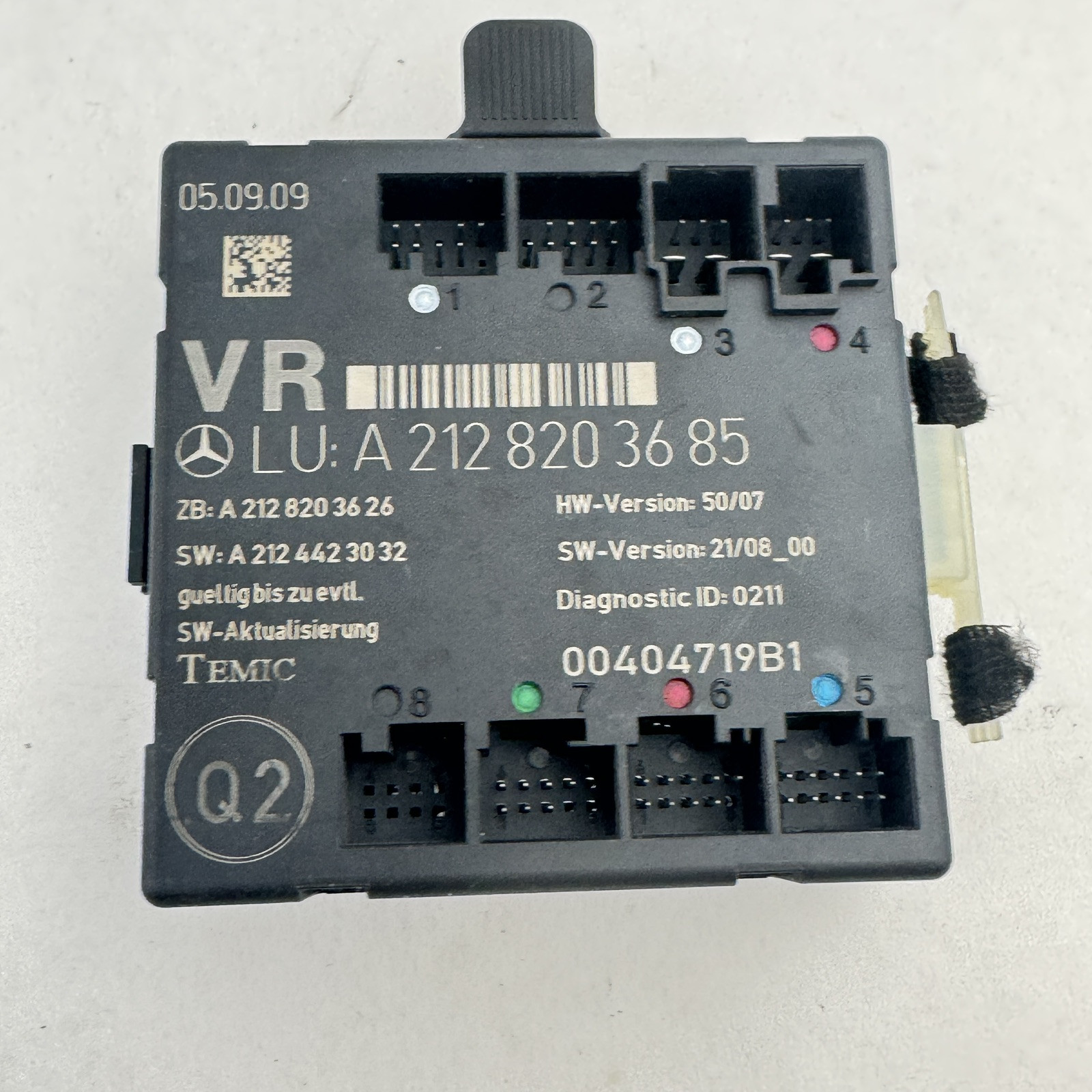 08-16 Mercedes E350 E550 Front Right Passenger Side Door Control Module Oem