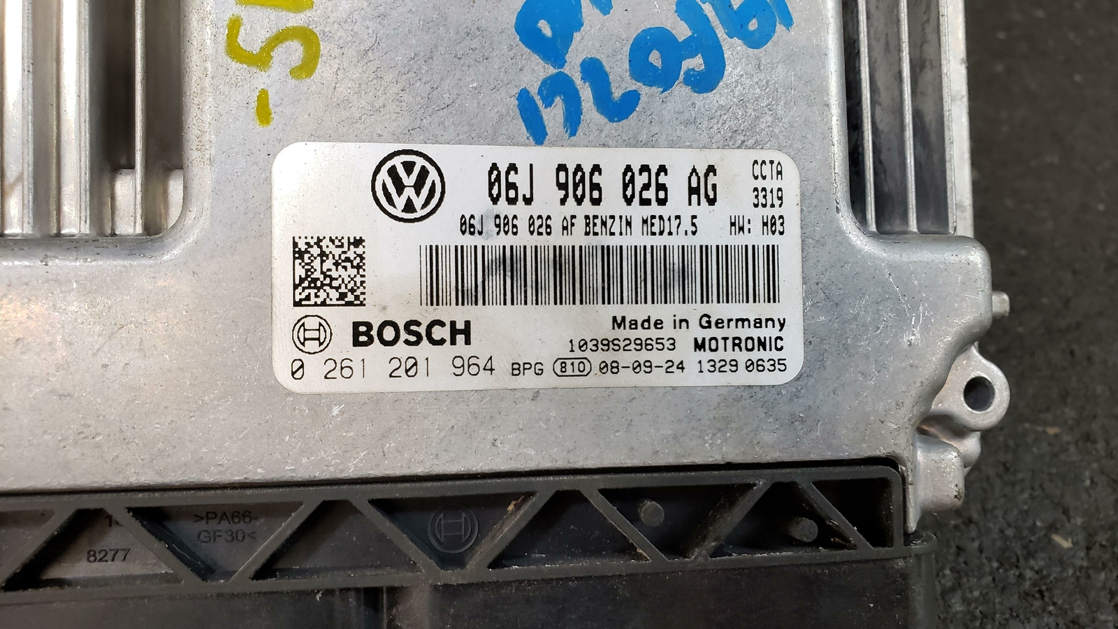 2009 VW CC Engine Motor Brain Box Module Computer ECU ECM 2.0L ID 06J906026AG