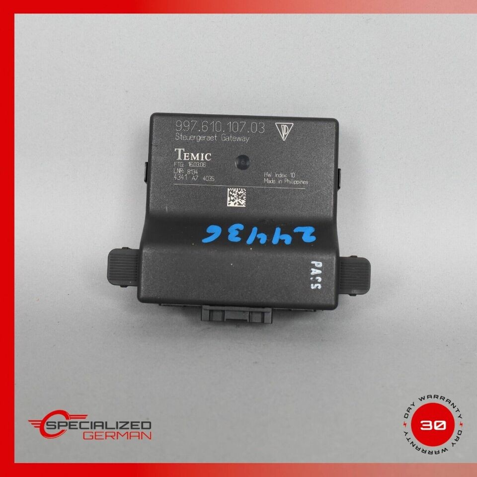 2005-2008 Porsche 911 997 Boxster Cayman 987 Gateway Module OEM 99761010703