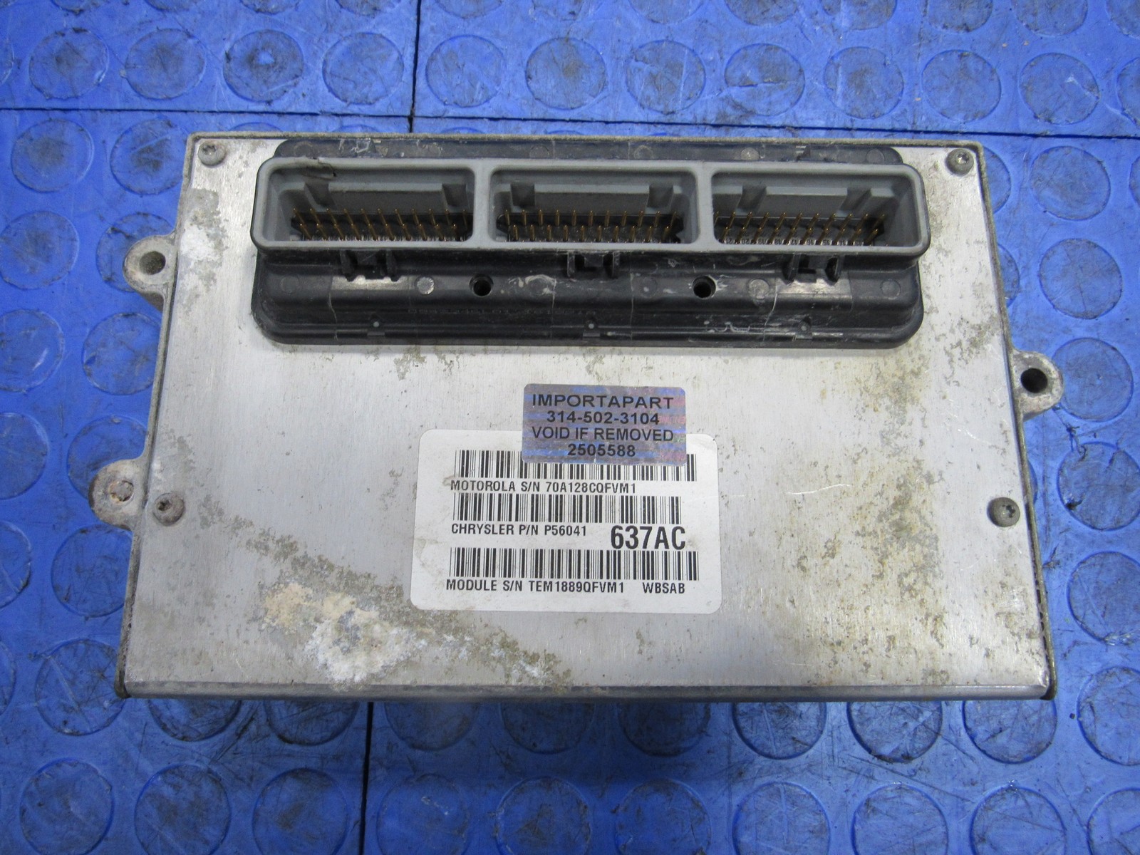 PROGRAMMED PLUG & PLAY 00 Jeep Grand Cherokee 4.0L ECM 56041637AC 637 PROG 5588