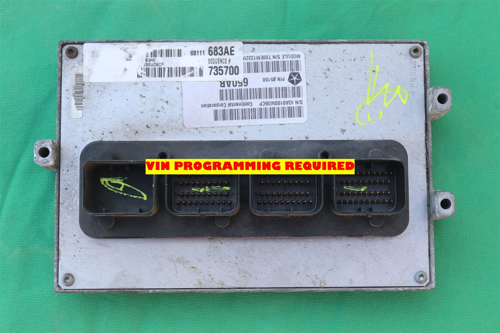 Dodge Chrysler Jeep Engine Control Unit Module ECU ECM P68111683AE