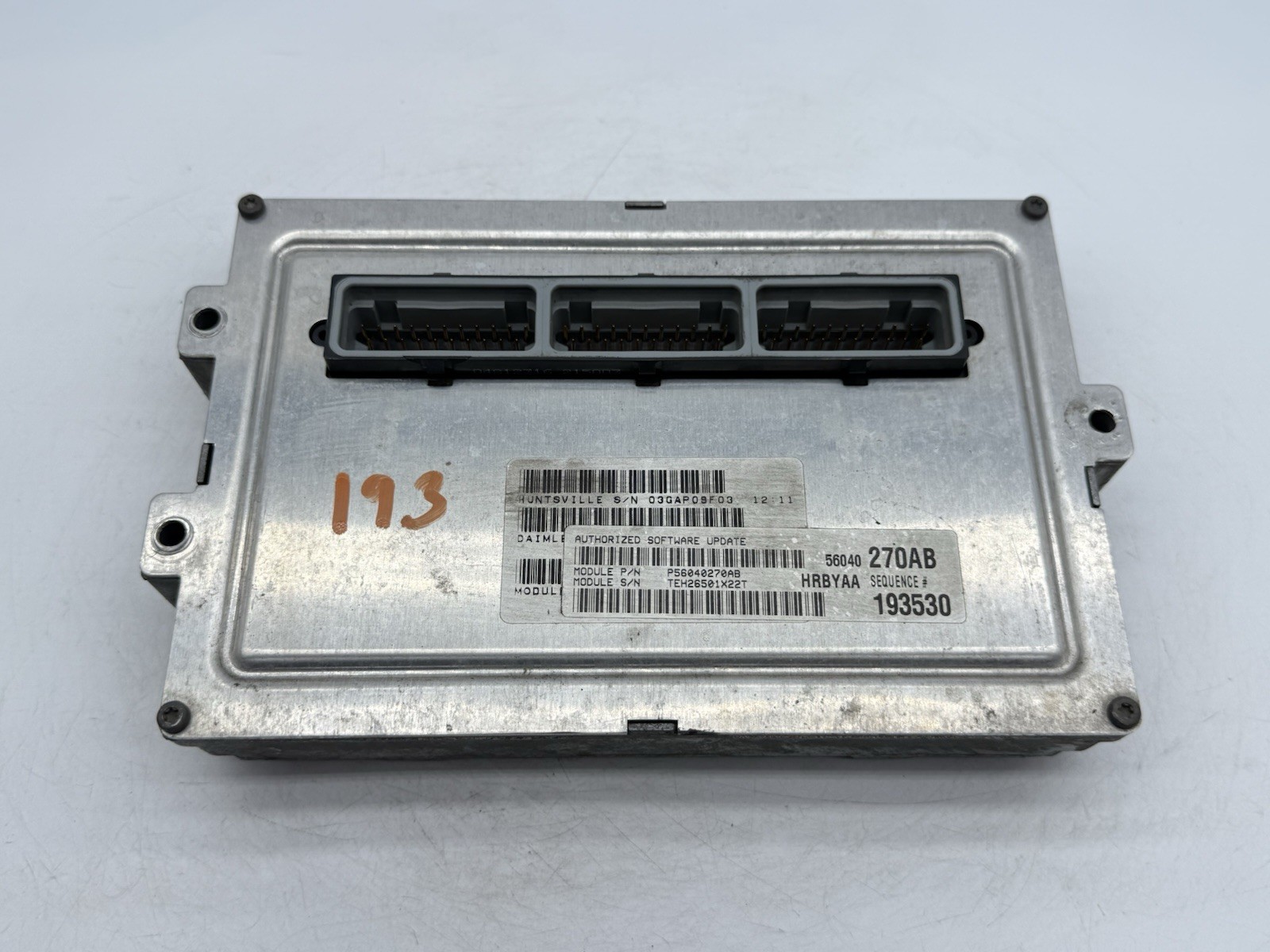 2001 DODGE RAM 1500 5.2L 4X2 ENGINE COMPUTER CONTROL MODULE ECU P56040270AB OEM