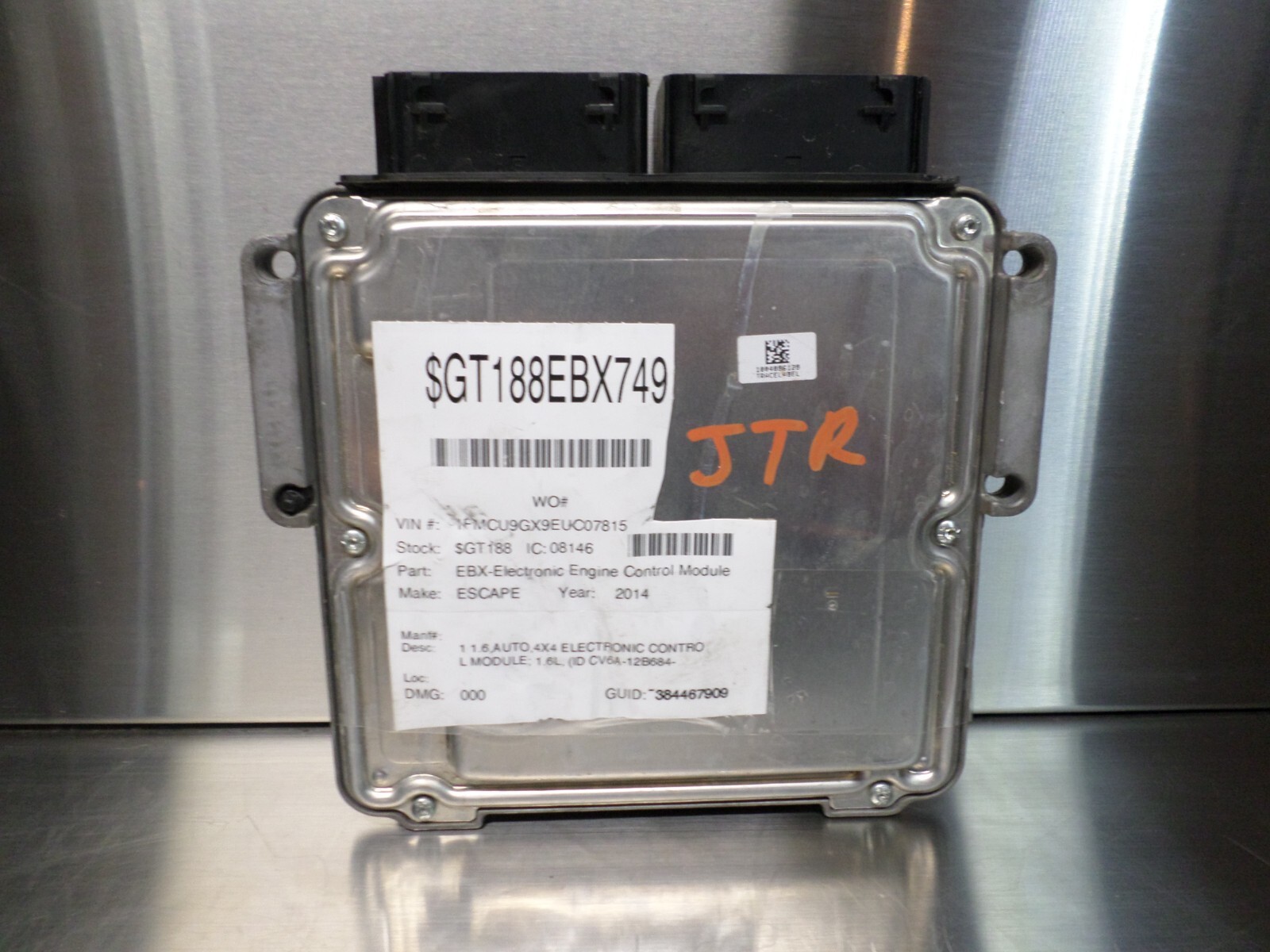 13-16 Ford Escape 1.6L & 2.0L Engine Control Module ECM ECU CV6A-12B684-CA OE *J
