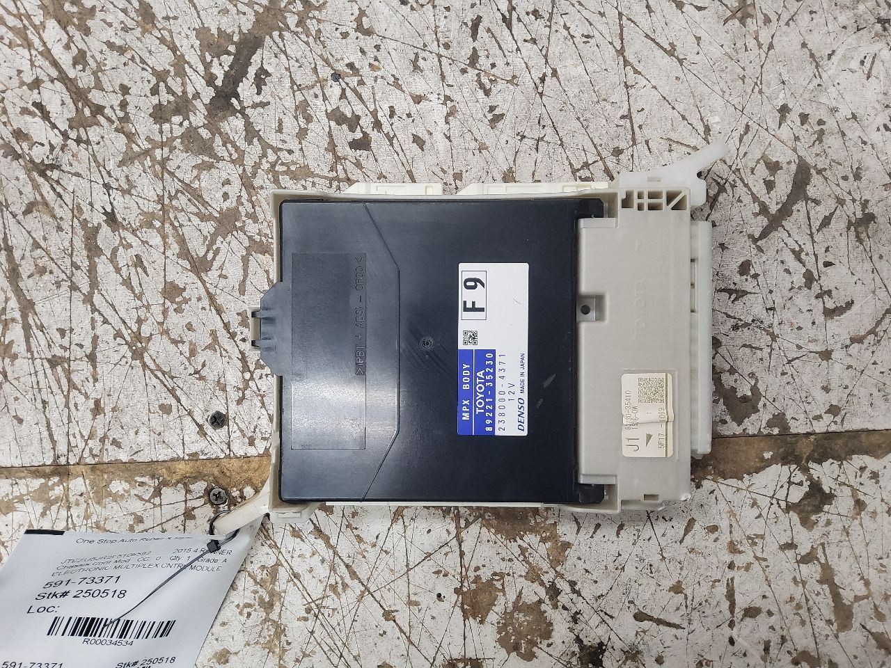 14 15 16 17 18 19,Toyota 4 Runner, Chassis Electronic Multiplex Control Module