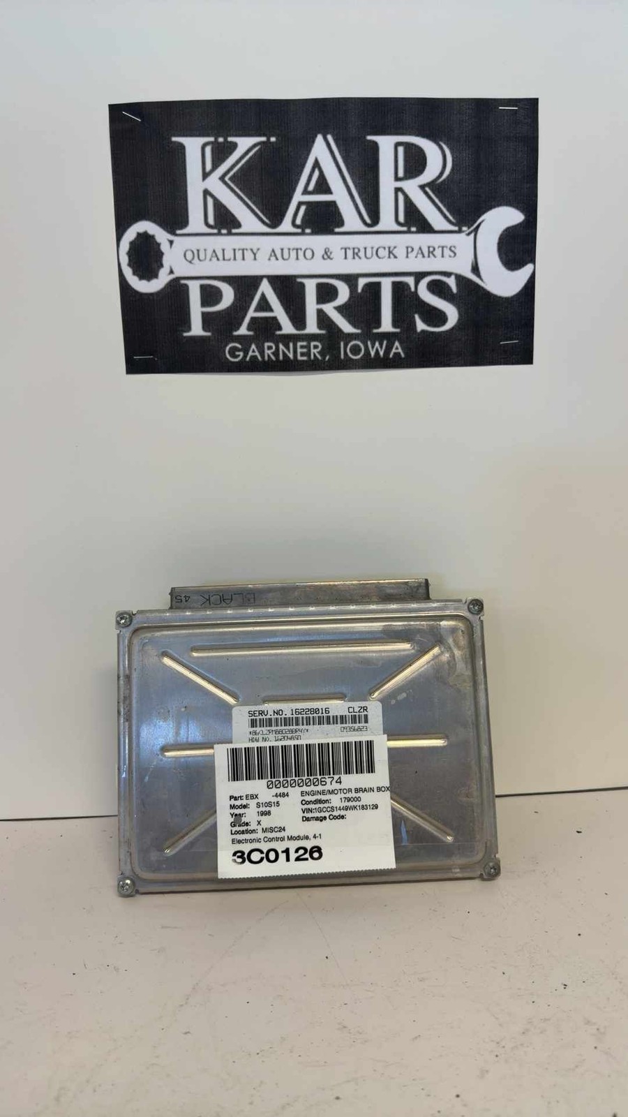 Engine motor Brain Box COMPUTER ECM EBX S10 S15 SONOMA TRUCK 97 98 99 00