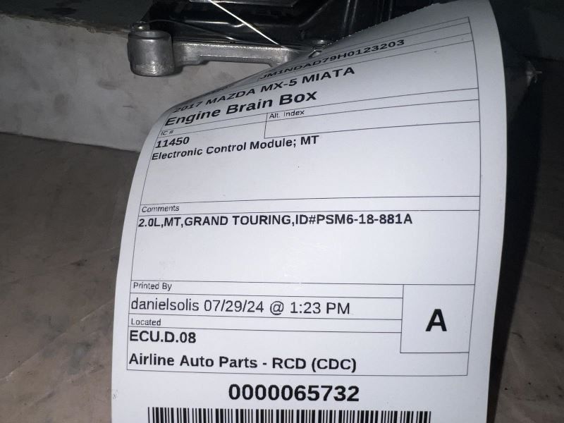 Engine ECM Electronic Control Module Fits 16-18 MAZDA MX-5 MIATA 430297