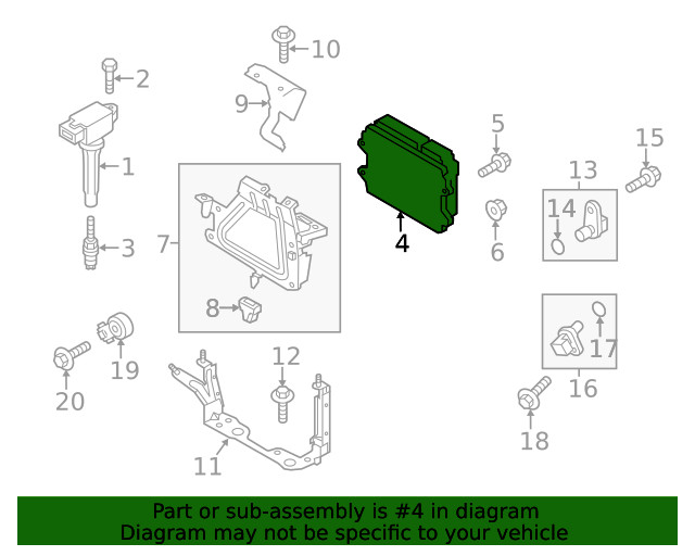 Genuine Mazda Engine Control Module (ECM) PYMX-18-881