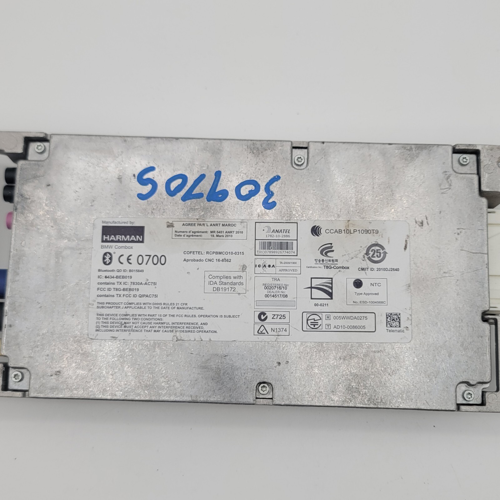 2012 – 2018 BMW 535i F21 F22 F30 F32 Bluetooth Telematics Control Module 9257154