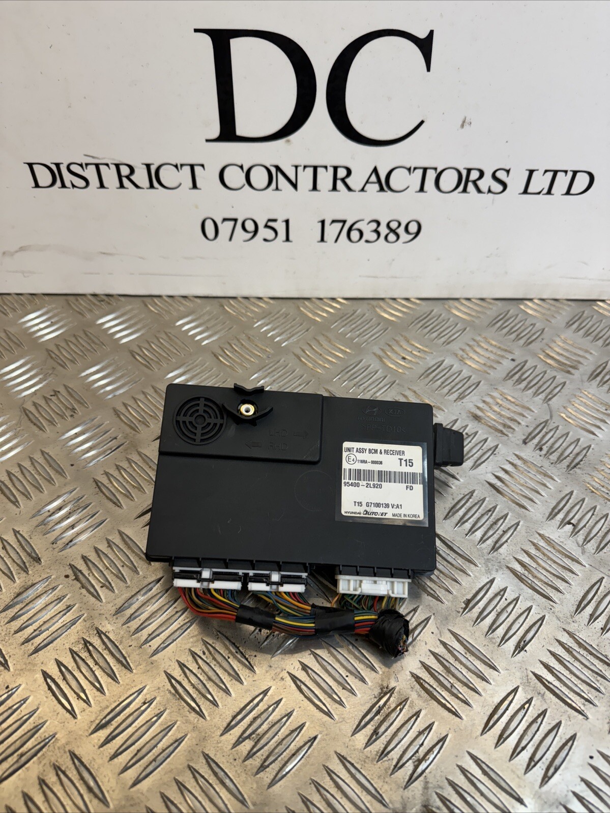 HYUNDAI I30 2008 YEAR BODY CONTROL MODULE ECU 95400-2L920 / 116RA-000036