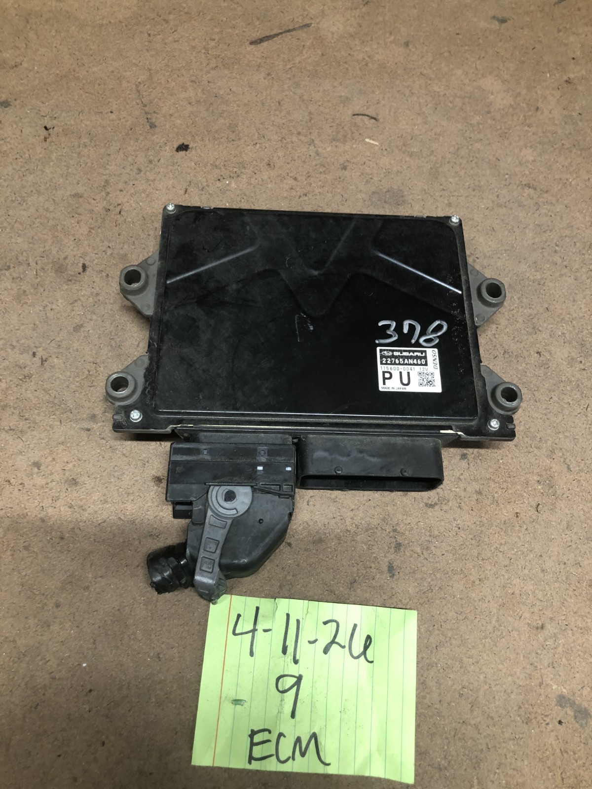2020 Subaru Forester Engine Computer Control Module Ecm 22765an460 Pcu Ecu