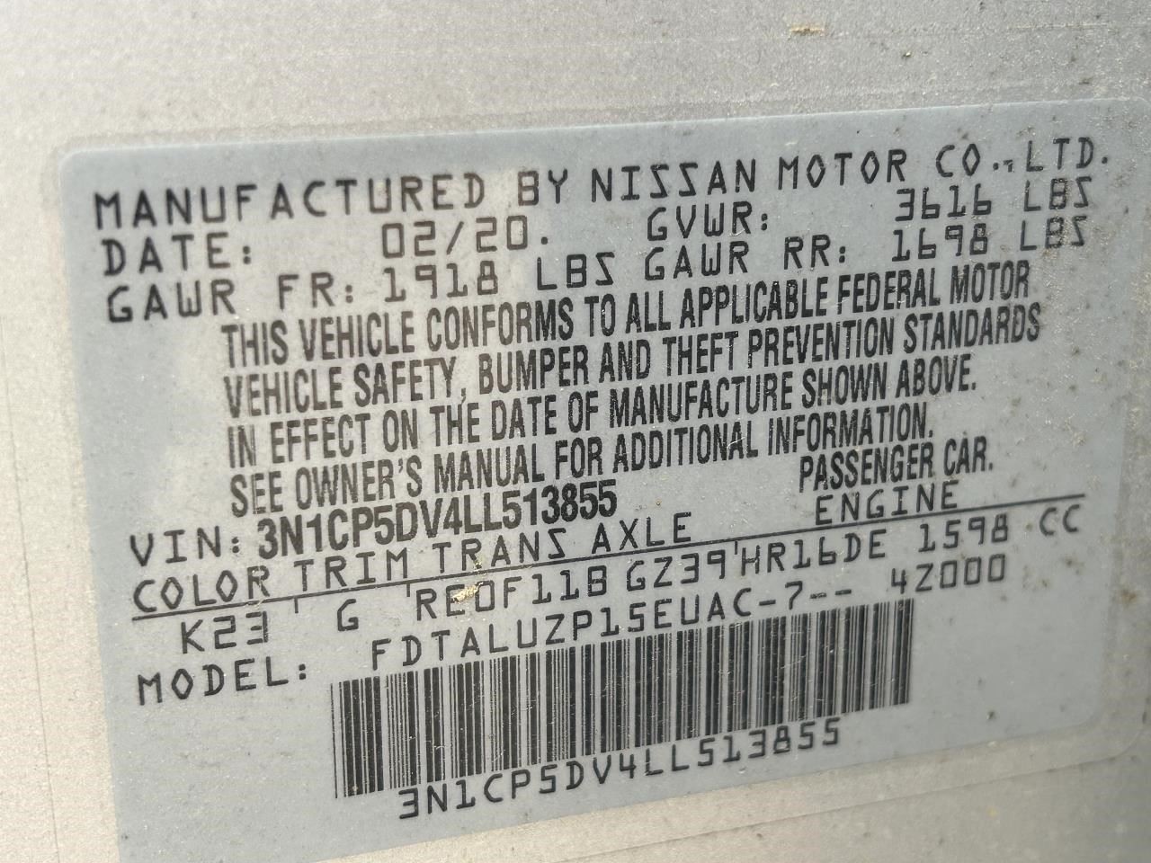 Chassis ECM Driver Assist Fits 20 KICKS 104748542