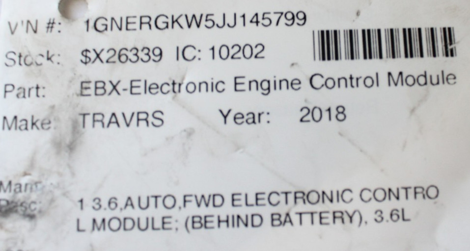 2018 Traverse Acadia Engine Computer ECU ECM PCM Module 12683348 OEM
