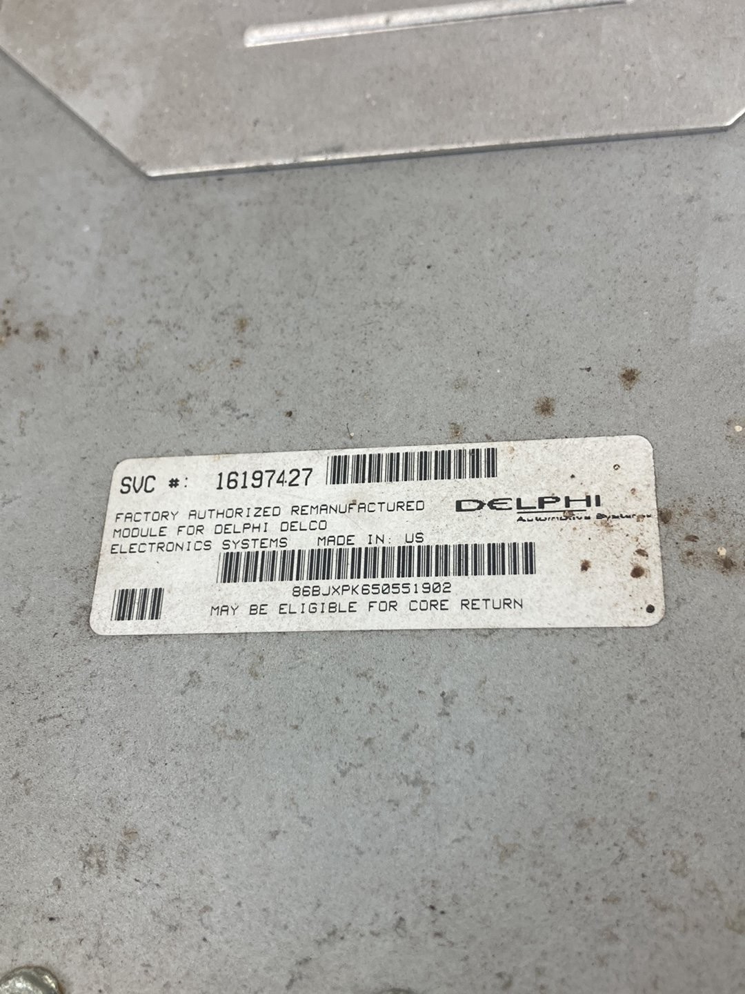 1995 Chevy 1500 GMT800 Engine Control Module Delphi Delco ECU 16197427 #4372M