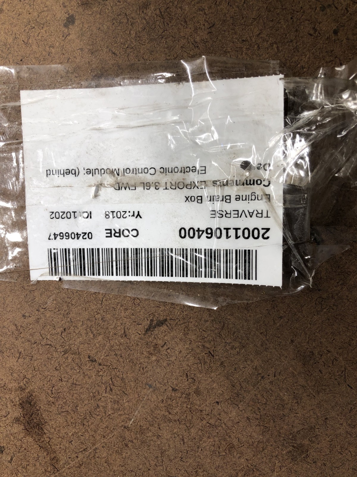 2018-2021 Chevy Traverse Engine Computer Control Module Ecm 12687483 E82