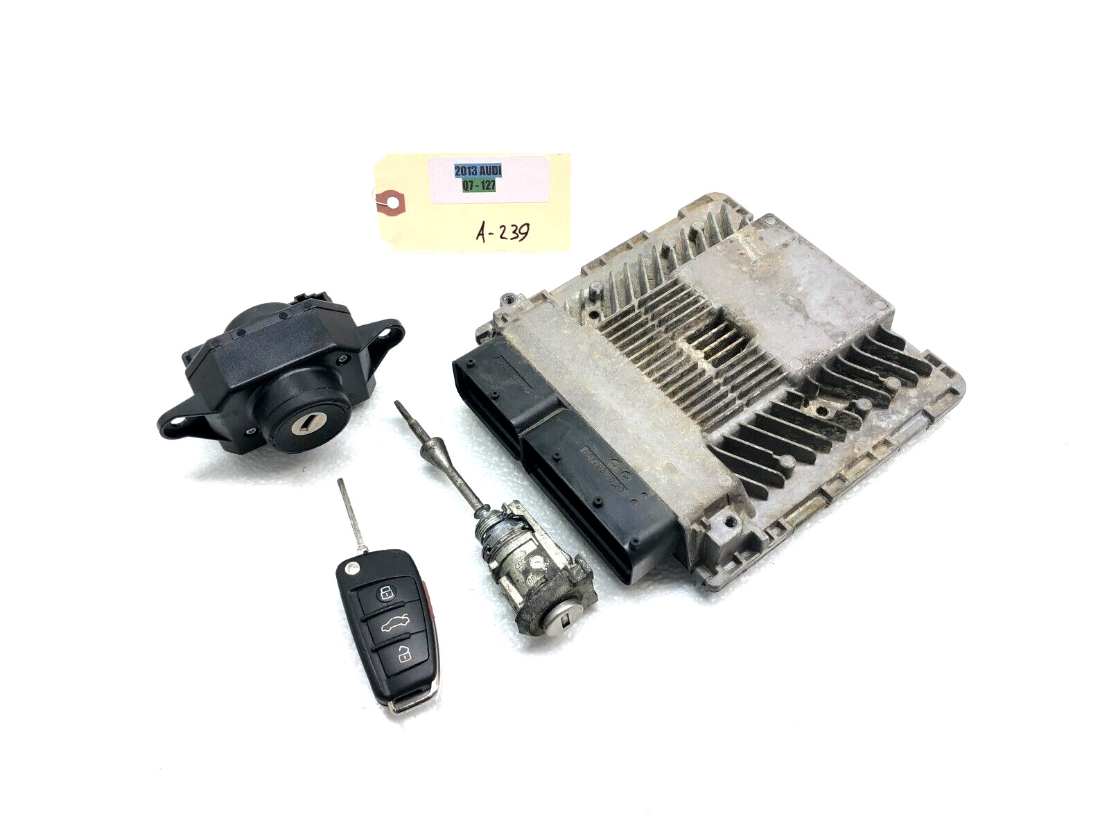 2013-2015 AUDI Q7 S-LINE 333HP ECU ENGINE CONTROL MODULE UNIT W/ KEY LOCK OEM