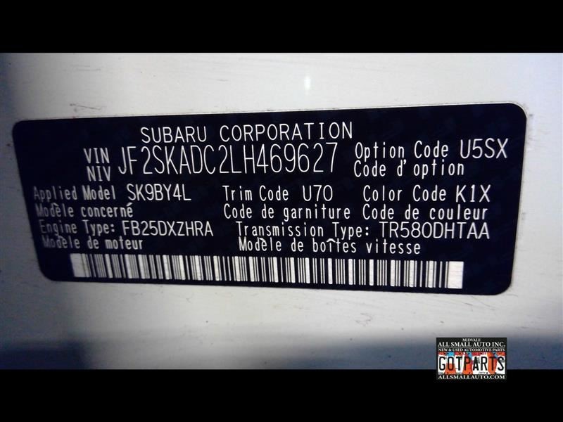 FORESTER 2020 Engine ECM 181245
