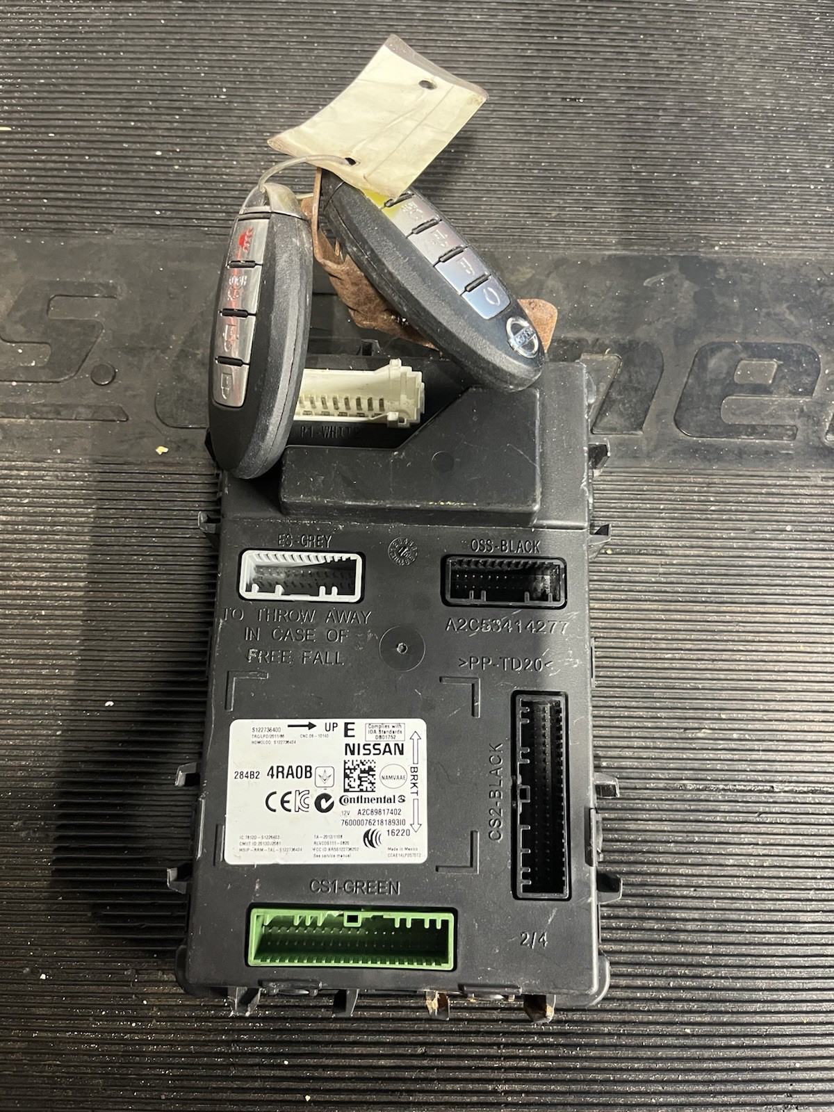 2016-2018 Nissan Maxima BCM Body Control Module OEM 284B2-4RA0B