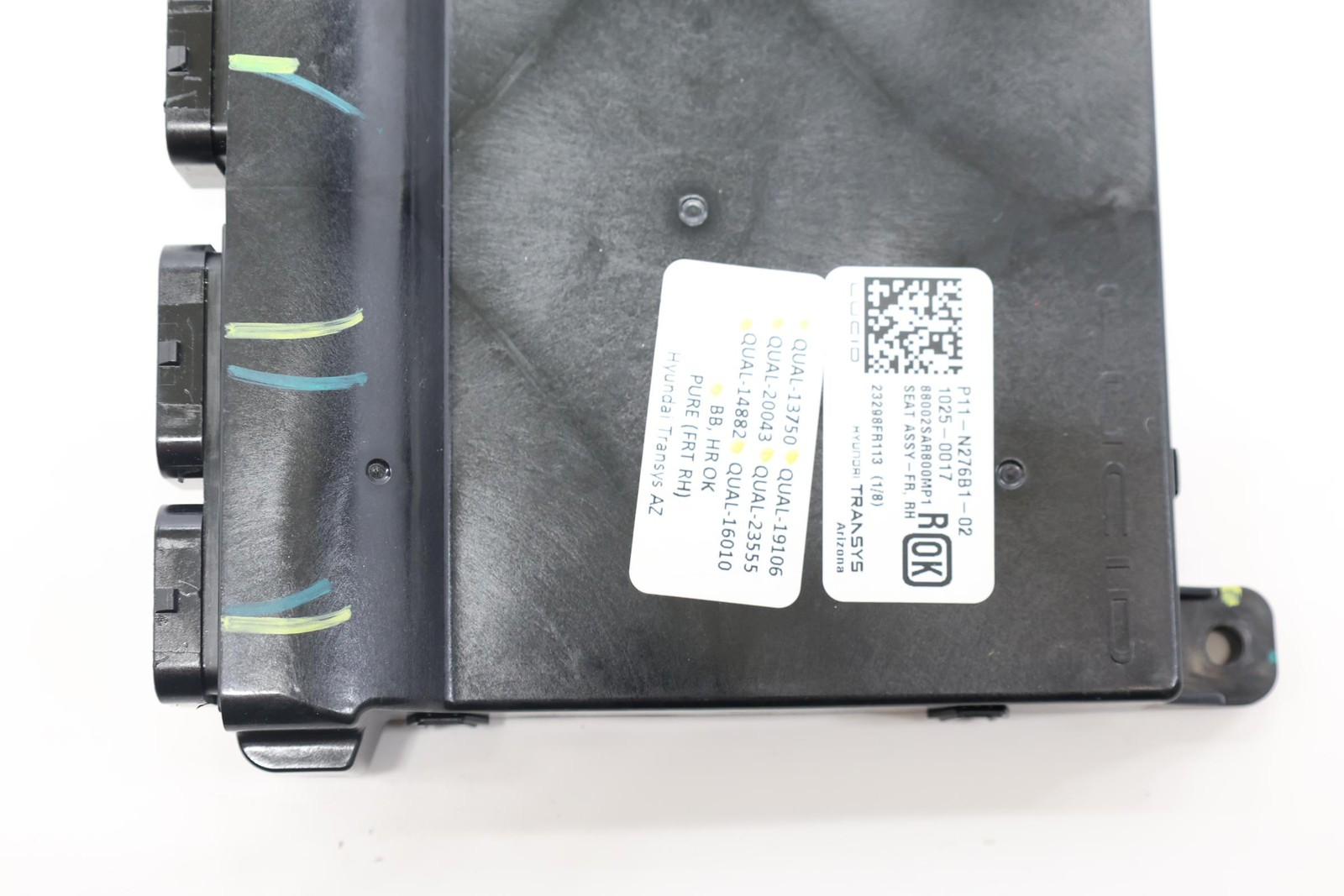 2022 – 2025 LUCID AIR FRONT RIGHT SIDE SEAT CONTROL MODULE UNIT OEM P11N276B102