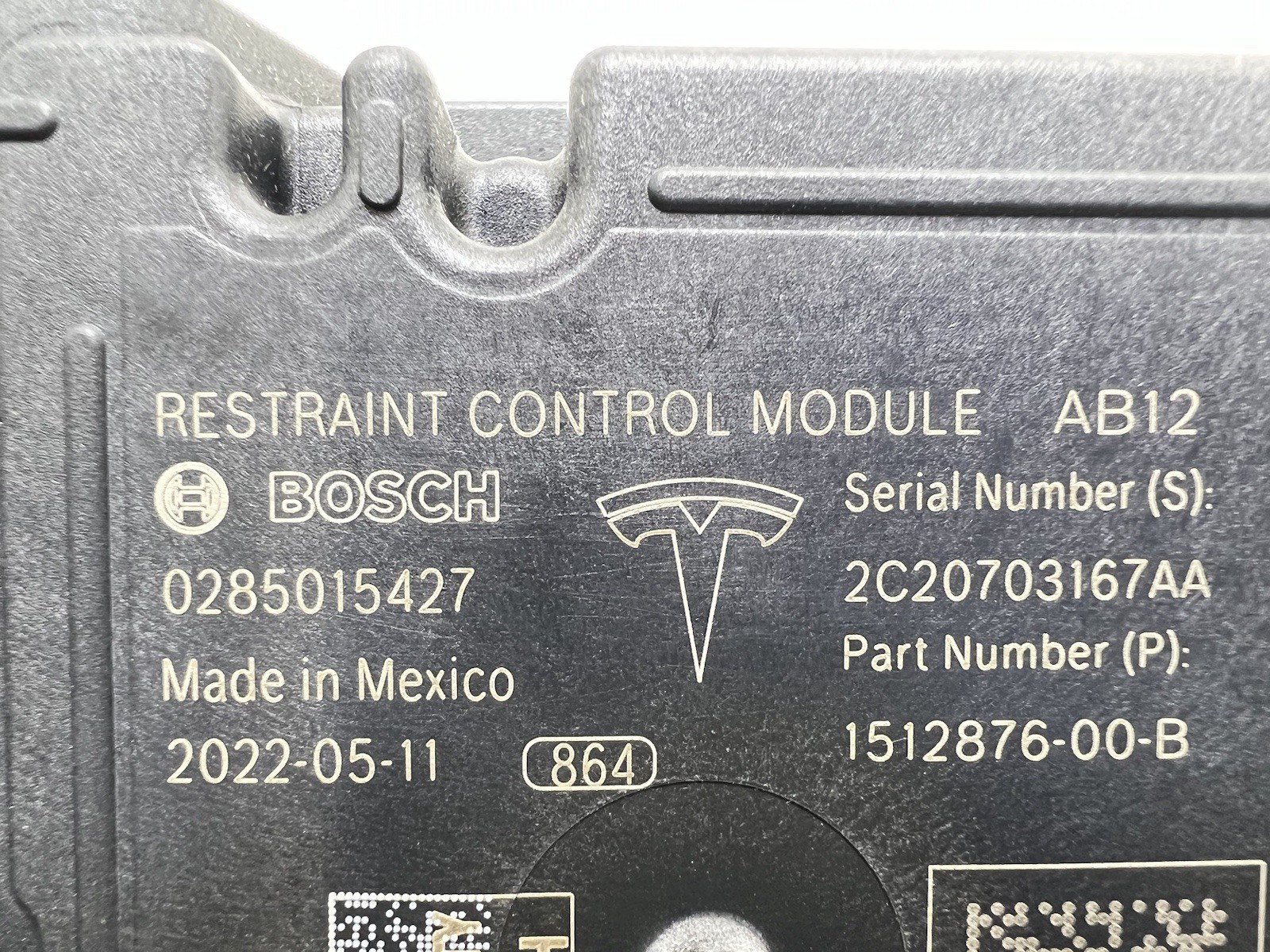 🧷 2021-2023 Tesla Model 3 Diagnostic Module 1512876-00-B OEM CRASH DATA