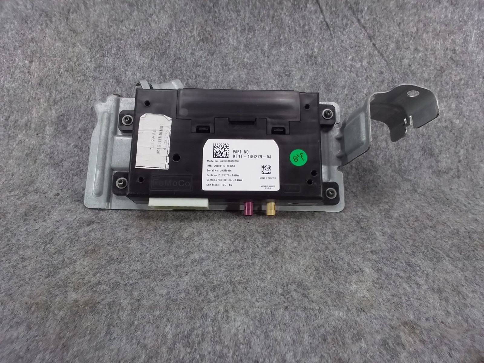 2019-2023 Ford Transit Connect Telematics Control Module Unit OEM KT1T14G229AL
