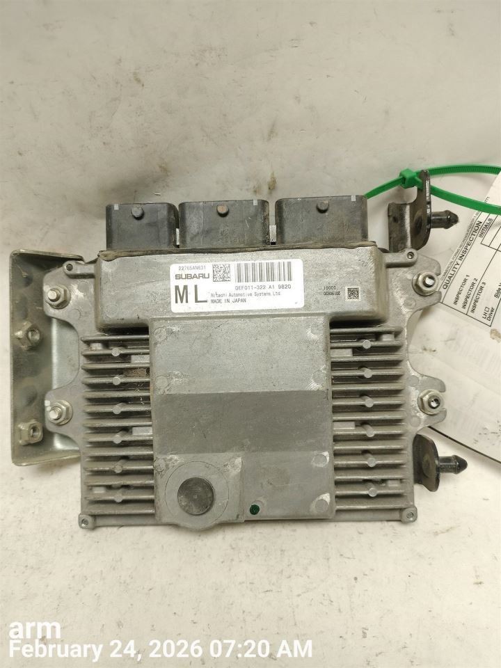 ENGINE CONTROL MODULE 22765AN631 OEM 2020 SUBARU WRX 1YR WRNTY 22765AN632