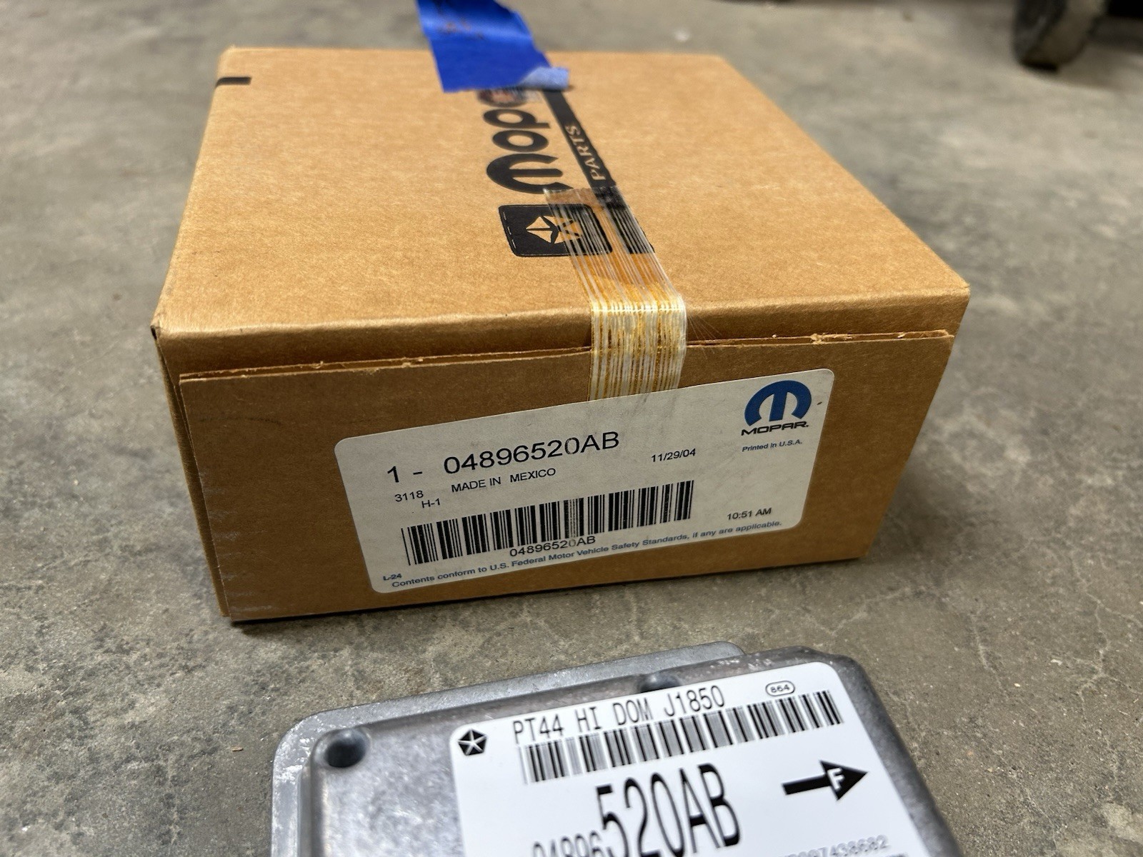 05 CHRYSLER PT CRUISER SRS MODULE 04896520AB