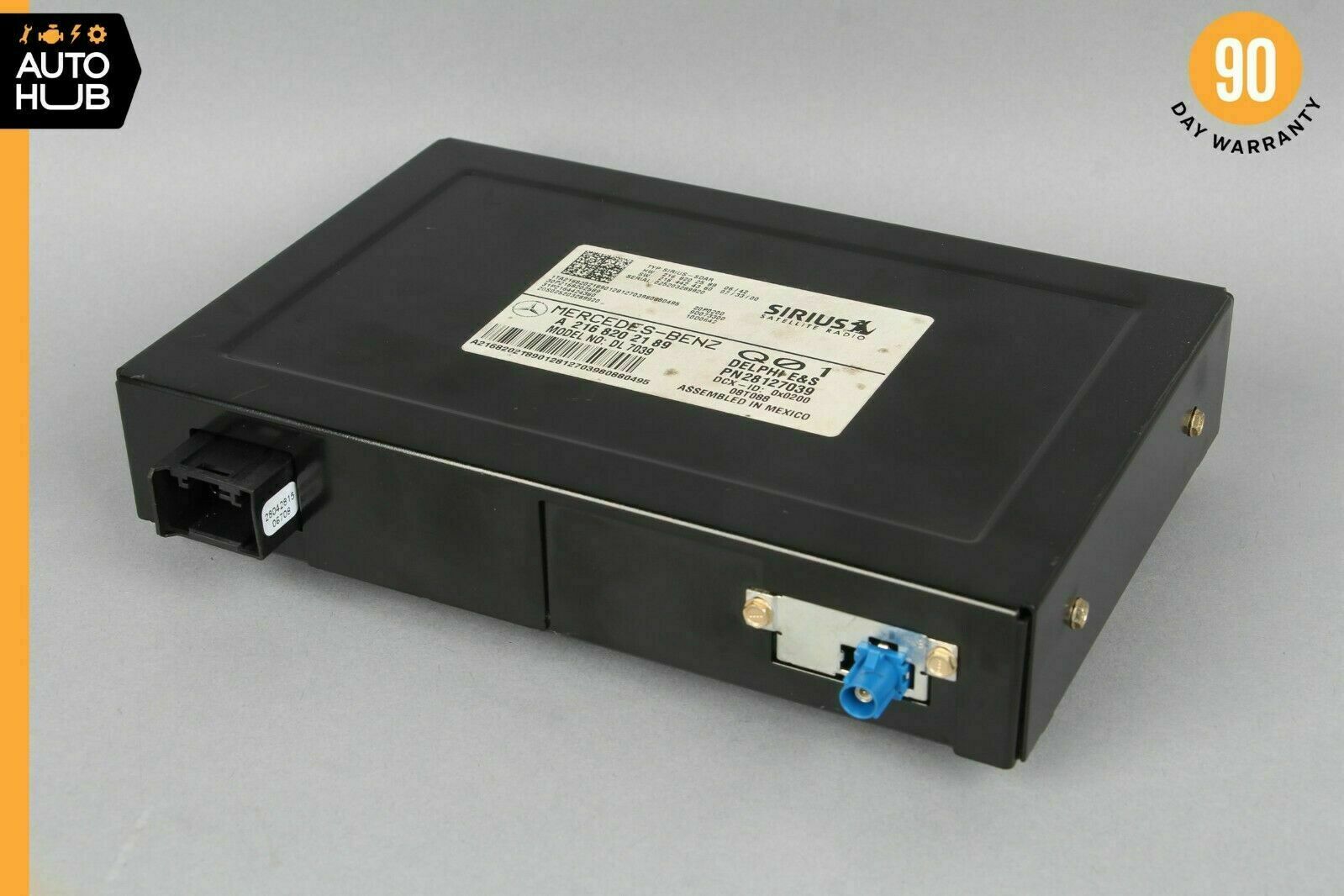 Mercedes W204 C350 CL550 SLK350 Sirius Satellite Radio Module Receiver OEM